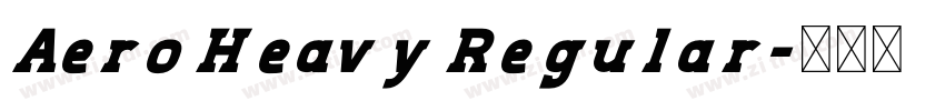Aero Heavy Regular字体转换